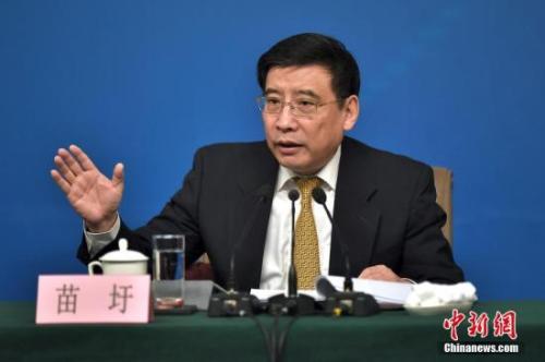 資料圖：苗圩。<a target='_blank' href='http://www.chinanews.com/'>中新社</a>記者金碩攝
