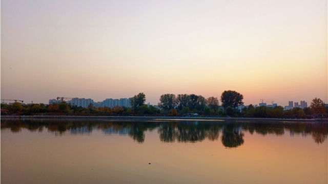 蘆花白，秋水寒